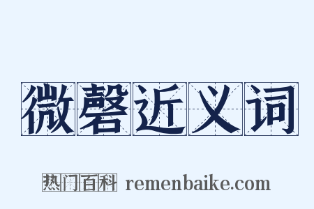 微磬近义词是什么意思的图片
